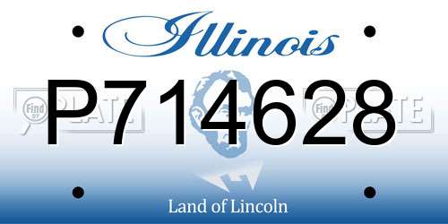 P714628 Illinois License Plate