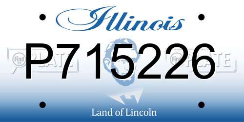 P715226 Illinois License Plate