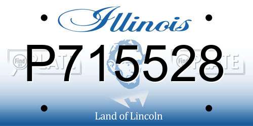 P715528 Illinois License Plate