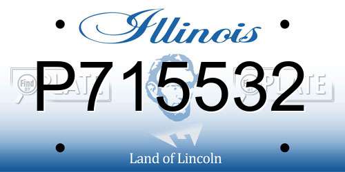 P715532 Illinois License Plate