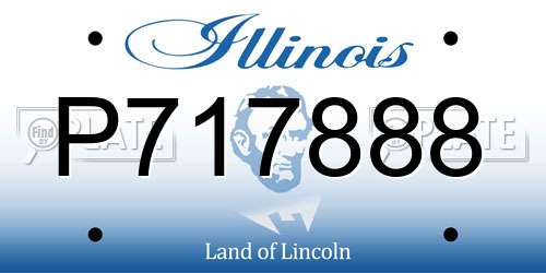 P717888 Illinois License Plate
