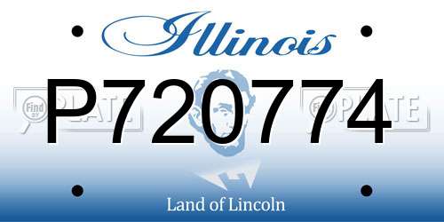 P720774 Illinois License Plate