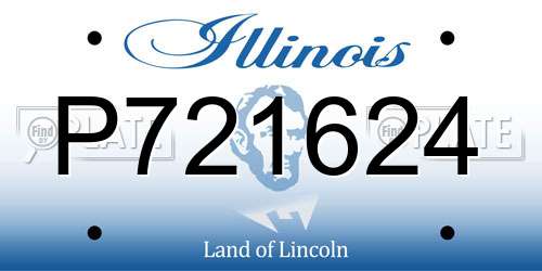P721624 Illinois License Plate