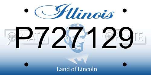 P727129 Illinois License Plate