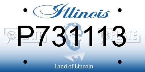 P731113 Illinois License Plate