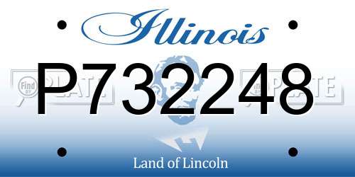 P732248 Illinois License Plate