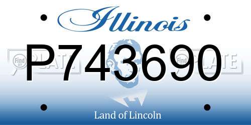 P743690 Illinois License Plate
