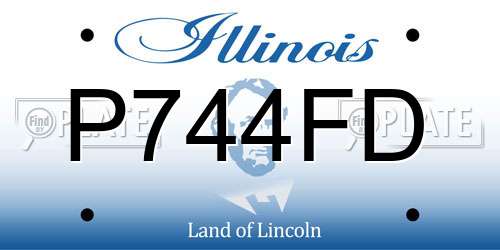 P744FD Illinois License Plate