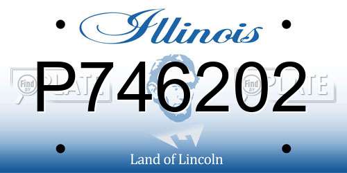 P746202 Illinois License Plate