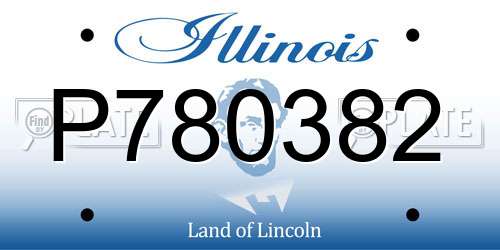 P780382 Illinois License Plate