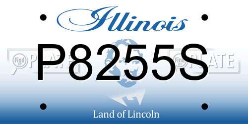 P8255S Illinois License Plate
