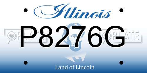 P8276G Illinois License Plate