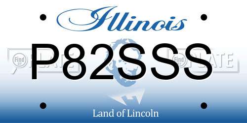 P82SSS Illinois License Plate