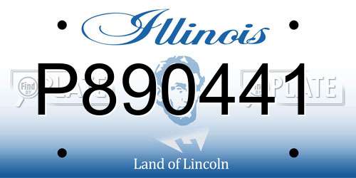 P890441 Illinois License Plate