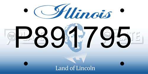 P891795 Illinois License Plate