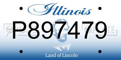 P897479 Illinois License Plate