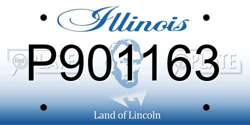 P901163 Illinois License Plate