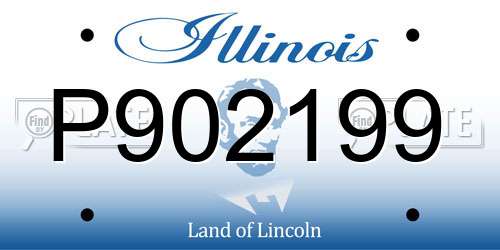 P902199 Illinois License Plate