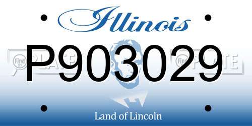 P903029 Illinois License Plate