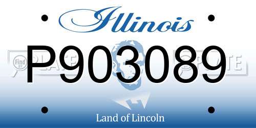 P903089 Illinois License Plate