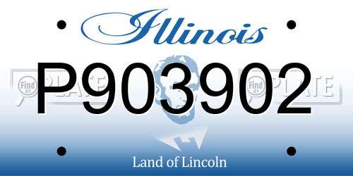 P903902 Illinois License Plate