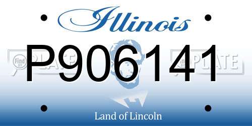 P906141 Illinois License Plate