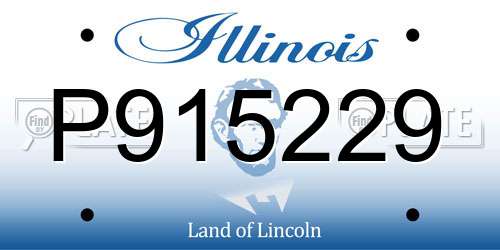 P915229 Illinois License Plate