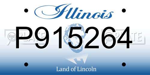 P915264 Illinois License Plate