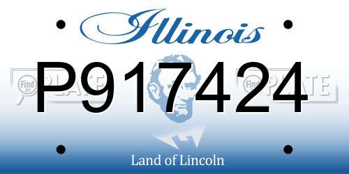 P917424 Illinois License Plate