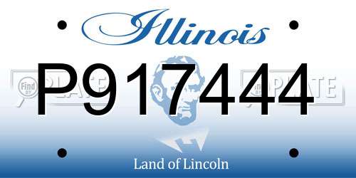 P917444 Illinois License Plate