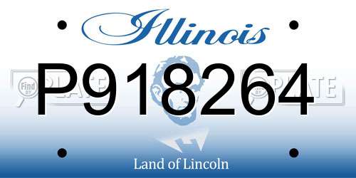 P918264 Illinois License Plate