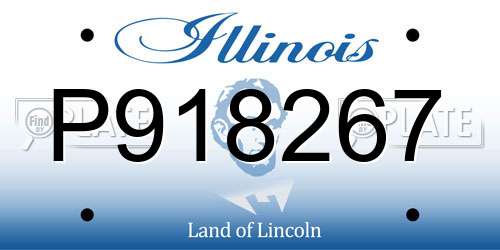 P918267 Illinois License Plate