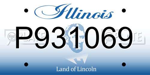 P931069 Illinois License Plate