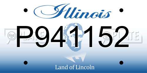 P941152 Illinois License Plate