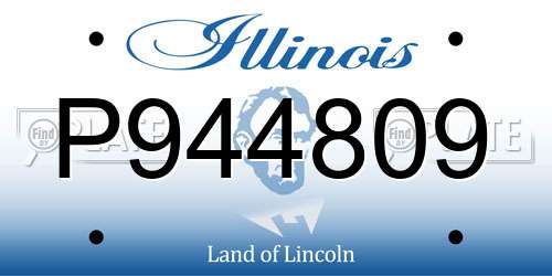 P944809 Illinois License Plate