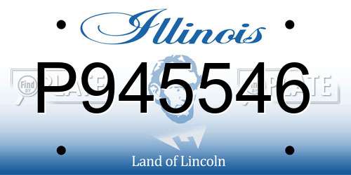 P945546 Illinois License Plate
