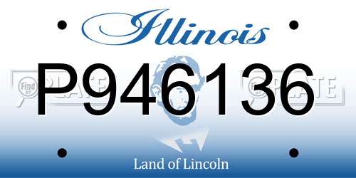 P946136 Illinois License Plate