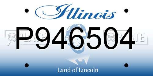 P946504 Illinois License Plate