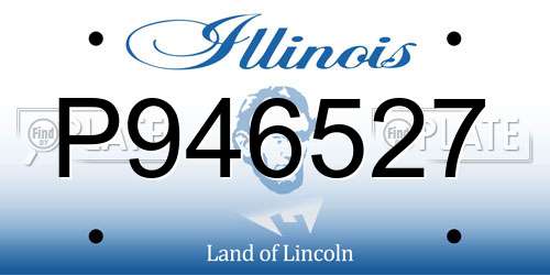 P946527 Illinois License Plate