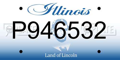 P946532 Illinois License Plate