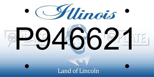 P946621 Illinois License Plate