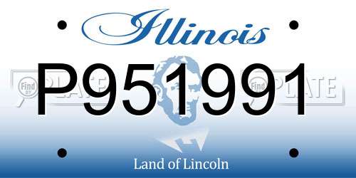 P951991 Illinois License Plate