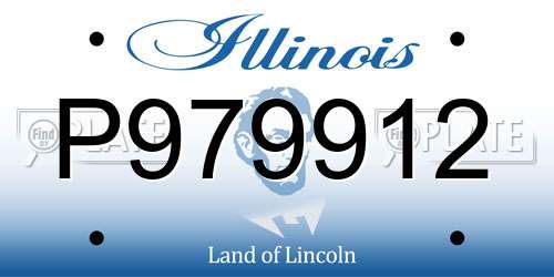 P979912 Illinois License Plate