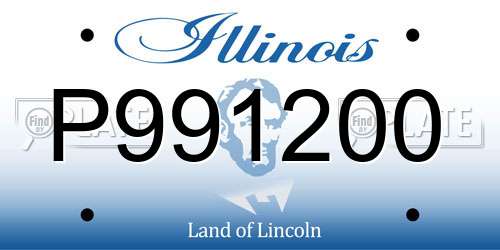 P991200 Illinois License Plate