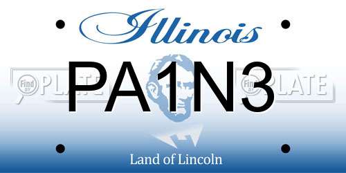 PA1N3 Illinois License Plate