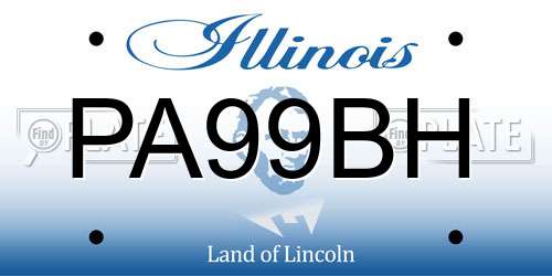 PA99BH Illinois License Plate