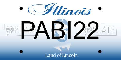 PABI22 Illinois License Plate