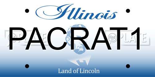 PACRAT1 Illinois License Plate