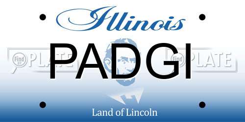 PADGI Illinois License Plate