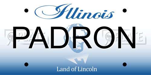 PADRON Illinois License Plate
